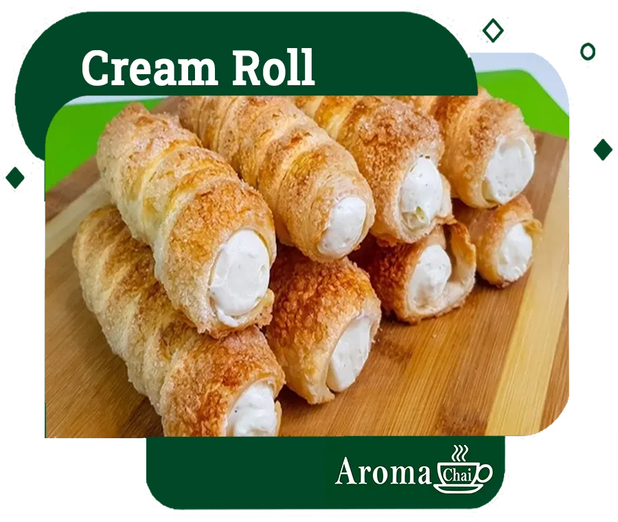 Cream Roll at Aroma Chai