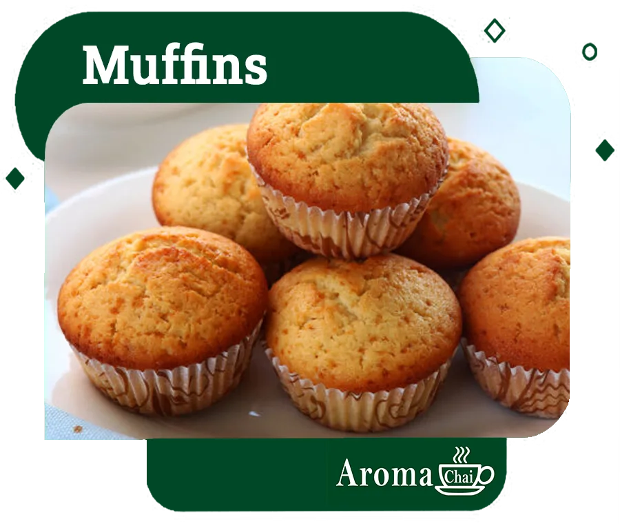 Muffins at Aroma Chai cafe