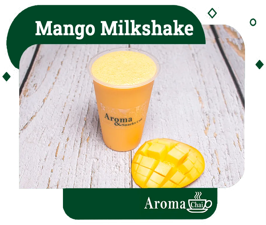 Mango milkshake at Aroma Chai
