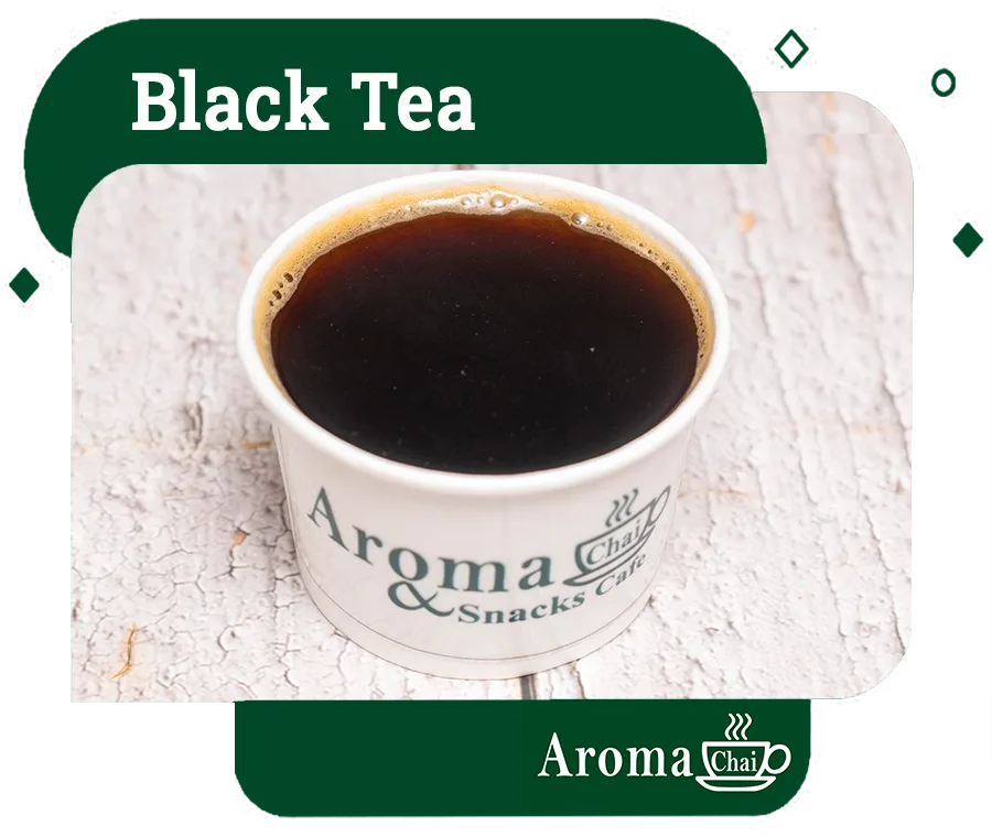Black tea served at Aroma Chai cafe